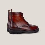 Bolzano24 - Cognac Brown Patina Leather - Boots