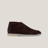 Lecco - Dark Brown Suede with Beige - Chukkas