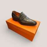 Milano - Saddle Brown Leather Edge Patina - Size 40