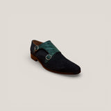 Monte Carlo - Navy Suede & Ocean Croco - Size 41