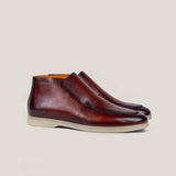 Andora - Cognac Brown Patina - Loafer Boots