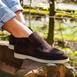 Andora - Dark Brown Suede - Loafer Boots