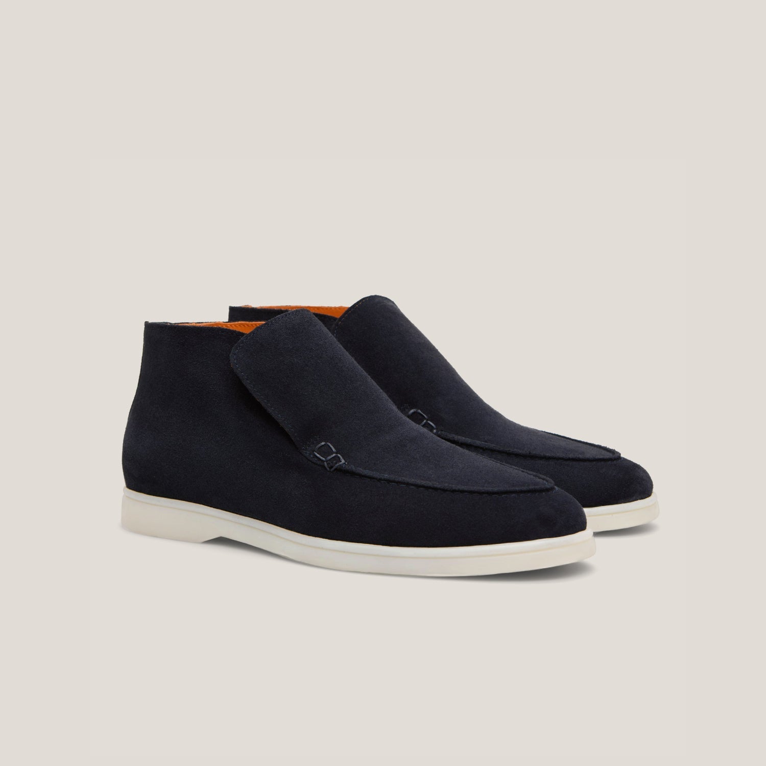 Andora - Dark Navy Suede - Loafer Boots
