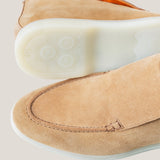 Andora - Light Beige Suede - Loafer Boots