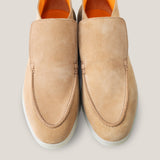Andora - Light Beige Suede - Loafer Boots