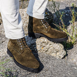 Bolzano24 - Camouflage Green - Suede Boots