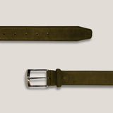 Suede Belt - Camouflage Green