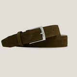 Suede Belt - Camouflage Green