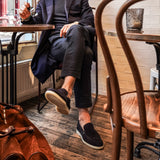 Capri - Dark Navy Suede - Loafers