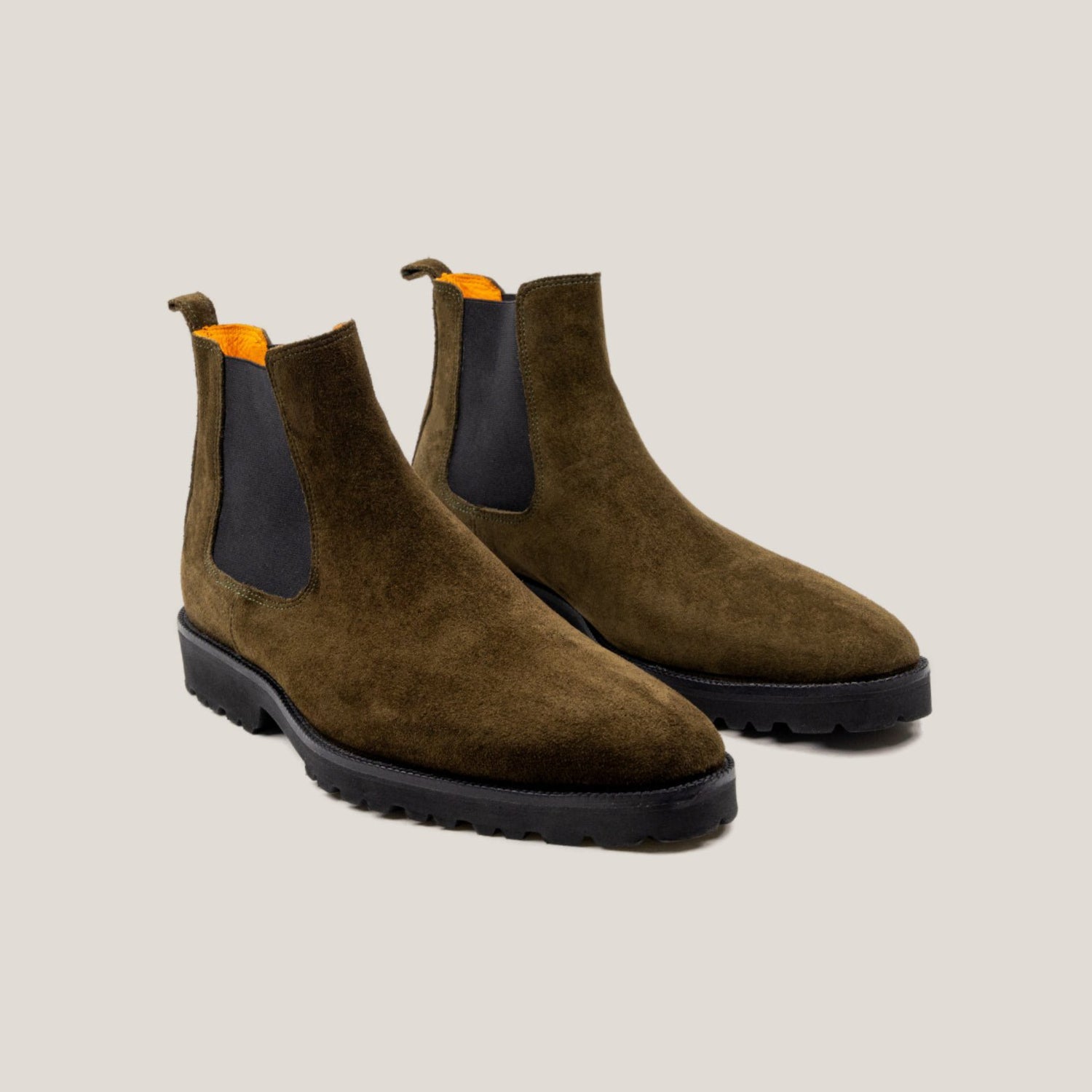 Chelsea Country - Camouflage Green Suede - Chelsea Boots