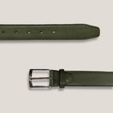 Leather Belt - Green Patina