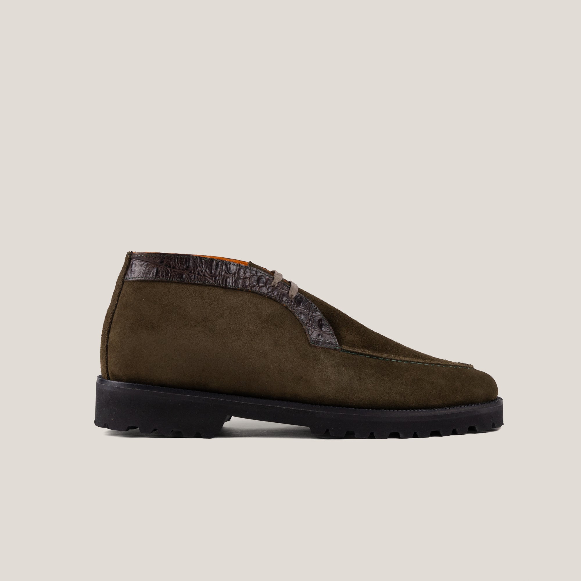 Lecco Country - Camouflage Green Suede - Chukkas