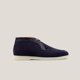 Lecco - Croco Dark Navy Suede - Chukkas