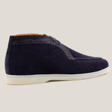 Lecco - Croco Dark Navy Suede - Chukkas
