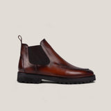 Livorno Country - Cognac Brown Patina Leather - Chelsea Boots