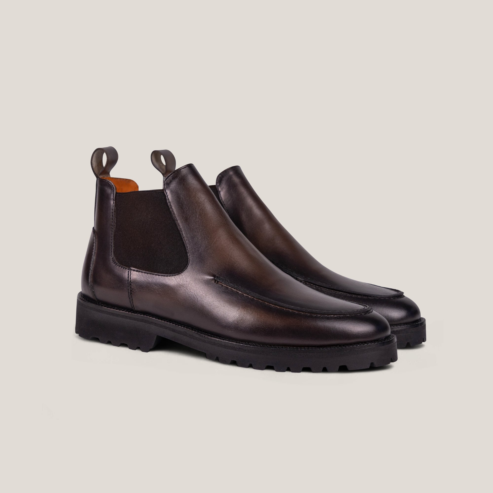 Livorno Country - Saddle Brown Patina Leather - Chelsea Boots