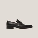 Milano - Dark Grey Leather - Penny Loafers