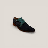 Monte Carlo - Navy Suede & Ocean Croco - Size 41