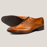 Naples - Light Cognac Brown - Leather Brogues