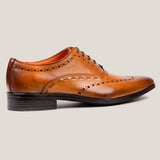 Naples - Light Cognac Brown - Leather Brogues
