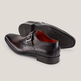 NY24 - Saddle Brown - Single Monk Shoes