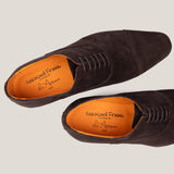 Oxford24 - Dark Brown Suede - Cap Toe Oxfords