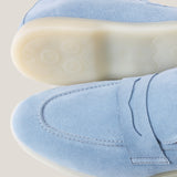 Portofino - Light Blue (Santorini) Suede - Penny Loafers