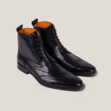 Ravenna - Black Calf Leather - Balmoral Boots