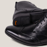 Ravenna - Black Calf Leather - Balmoral Boots