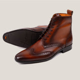 Ravenna - Cognac Brown Leather - Balmoral Boots