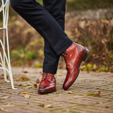 Ravenna - Cognac Brown Leather - Balmoral Boots