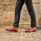 Ravenna - Cognac Brown Leather - Balmoral Boots