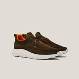 Soho 01 - Camouflage Green Suede - Sneaker