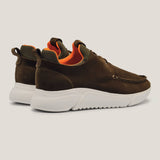Soho 01 - Camouflage Green Suede - Sneaker