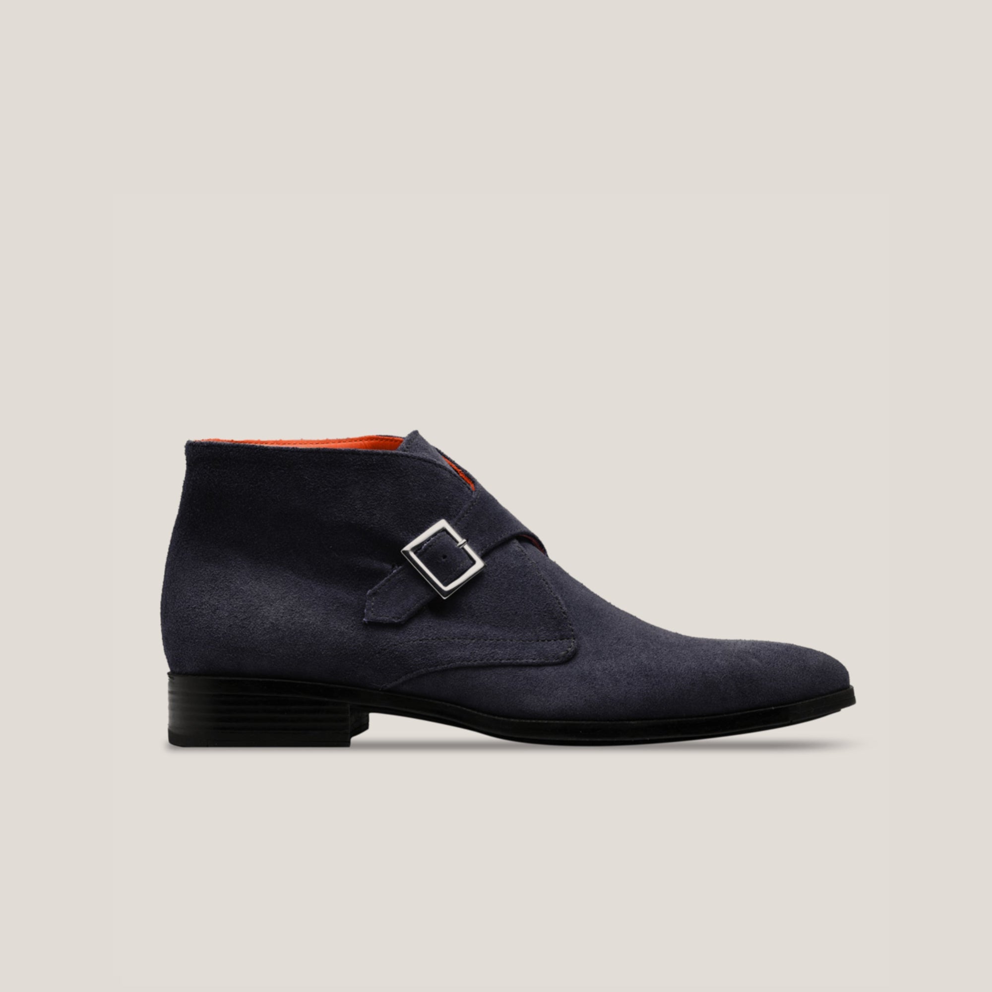 Stockholm - Dark Navy Suede - Monk Strap Boots